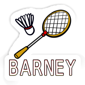 Sticker Badminton Racket Barney Image