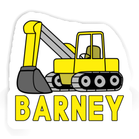 Barney Sticker Excavator Image