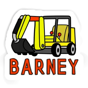 Barney Sticker Mini-Excavator Image