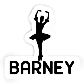 Ballerina Sticker Barney Image