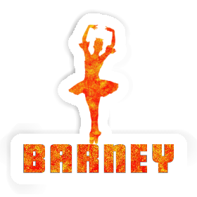 Sticker Ballerina Barney Image