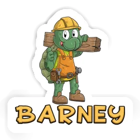 Construction worker Sticker Barney Image