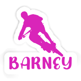 Biker Sticker Barney Image