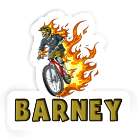 Biker Sticker Barney Image