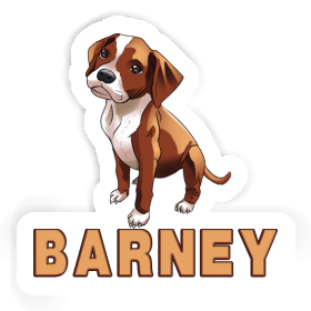 Sticker Boxer Dog Barney Image