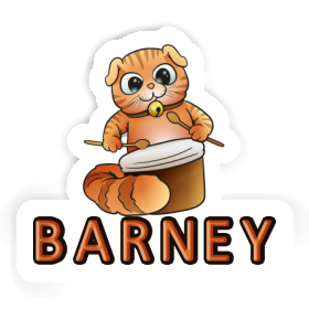 Sticker Drummer Barney Image