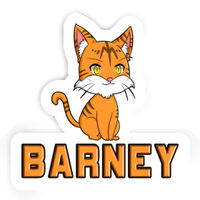 Sticker Barney Cat Image