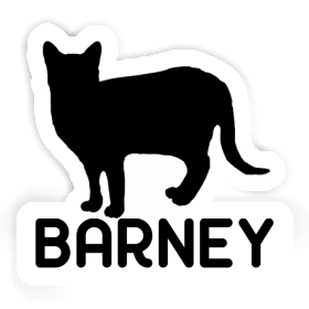 Sticker Barney Cat Image