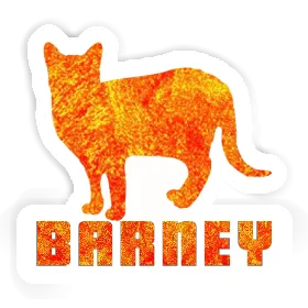 Sticker Barney Cat Image