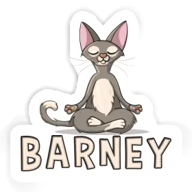 Sticker Barney Yoga Image