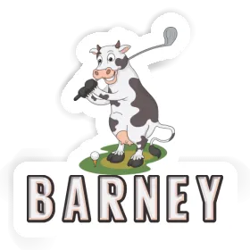 Sticker Cow Barney Image