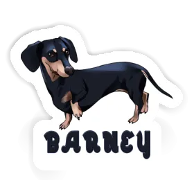 Dachshund Sticker Barney Image