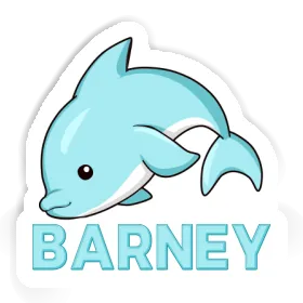 Sticker Barney Dolphin Image