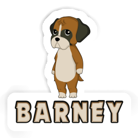 German Boxer Sticker Barney Image