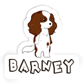 Cavalier King Charles Spaniel Sticker Barney Image