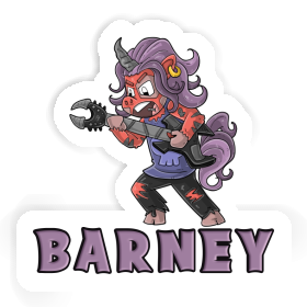 Sticker Rocking Unicorn Barney Image