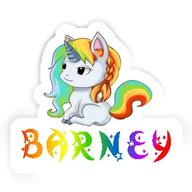 Sticker Barney Unicorn Image