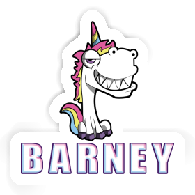 Sticker Barney Grinning Unicorn Image