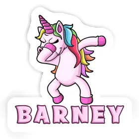 Dabbing Unicorn Sticker Barney Image