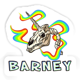 Unicorn Skull Sticker Barney Image