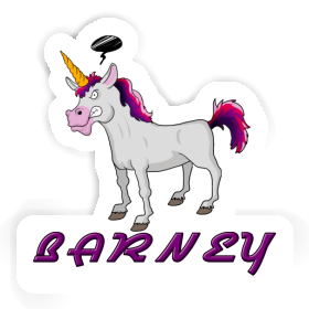 Unicorn Sticker Barney Image