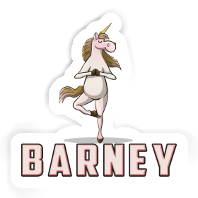 Unicorn Sticker Barney Image