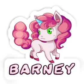 Sticker Barney Unicorn Image