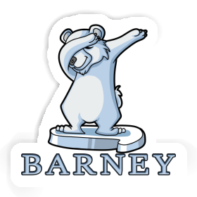 Polar Bear Sticker Barney Image