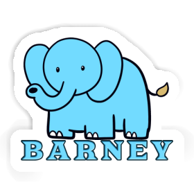 Elephant Sticker Barney Image