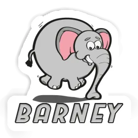 Barney Sticker Jumping Elephant Image