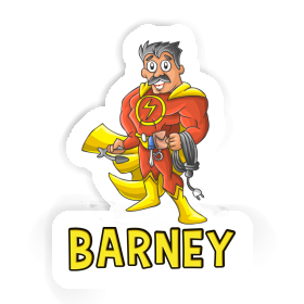 Sticker Barney Electrician Image