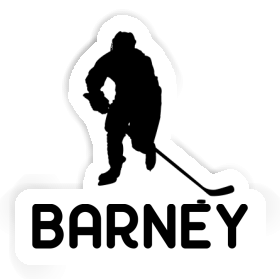 Barney Sticker Hockey Player Image