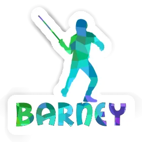 Sticker Fencer Barney Image