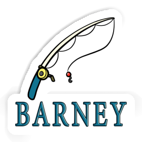 Barney Sticker Fishing Rod Image