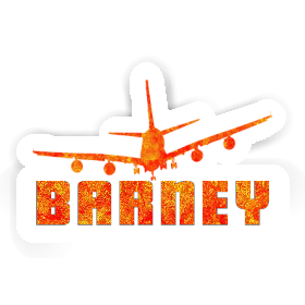 Airplane Sticker Barney Image