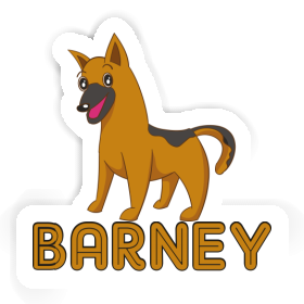 Sheperd Dog Sticker Barney Image