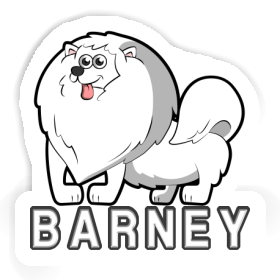 German Spitz Sticker Barney Image