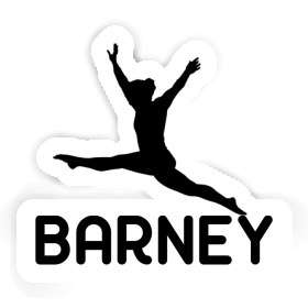 Sticker Barney Gymnast Image