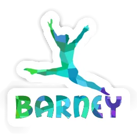 Gymnast Sticker Barney Image