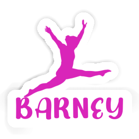 Barney Sticker Gymnast Image