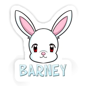 Rabbit Sticker Barney Image