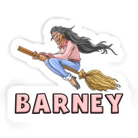 Barney Sticker Witch Image