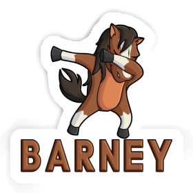 Dabbing Horse Sticker Barney Image