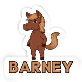 Horse Sticker Barney Image