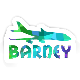 Jumbo-Jet Sticker Barney Image