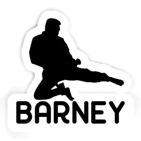 Karateka Sticker Barney Image