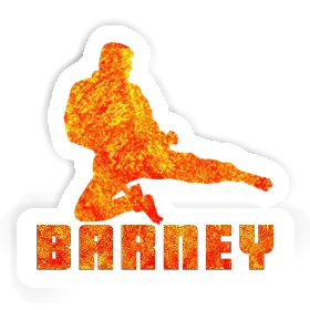 Barney Sticker Karateka Image