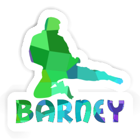 Sticker Barney Karateka Image