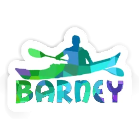 Sticker Barney Kayaker Image