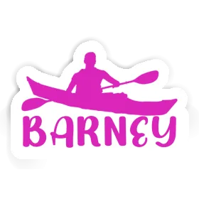 Barney Sticker Kayaker Image